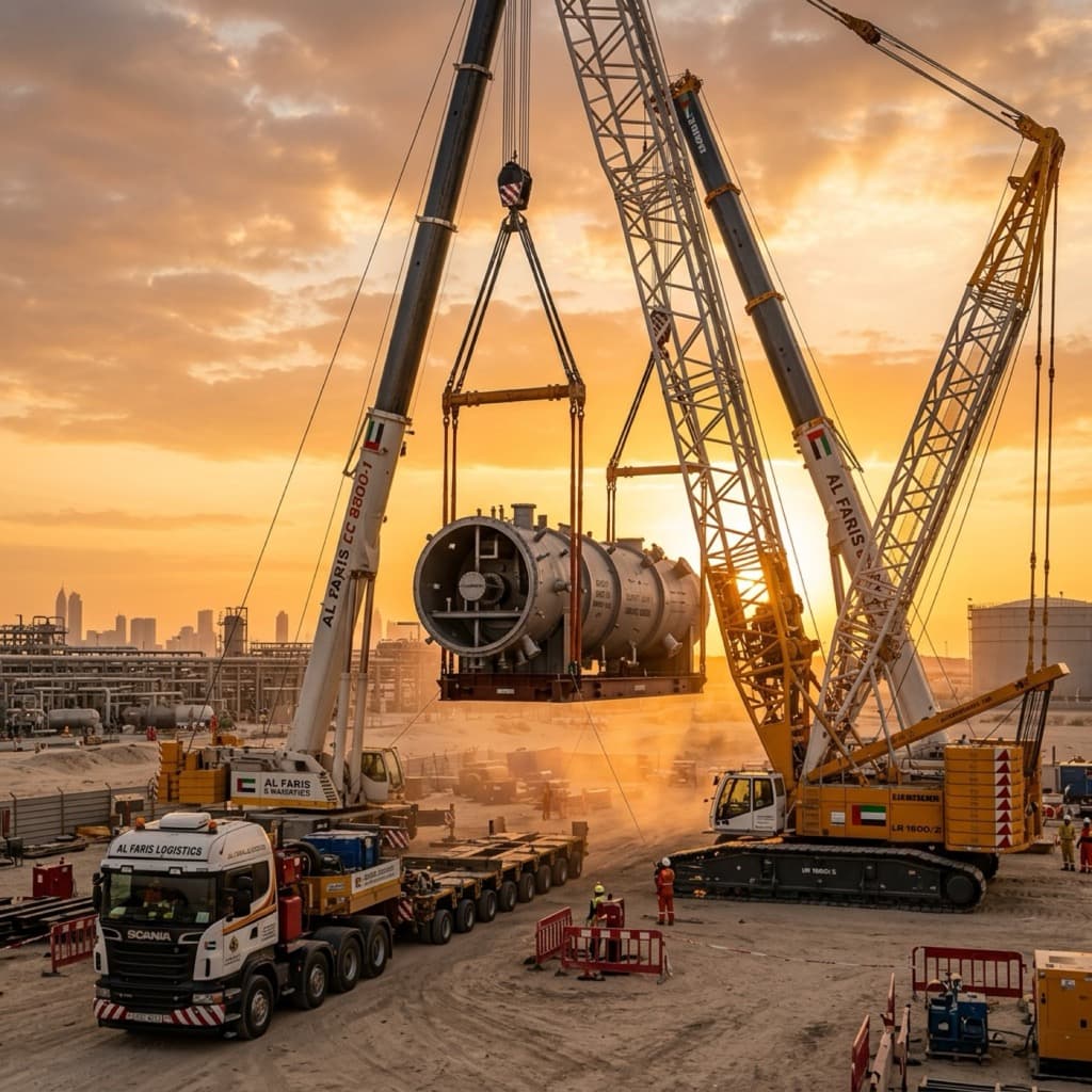 Stratum tandem crane heavy lift operations